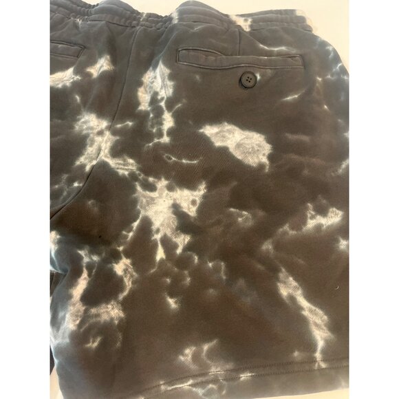 A/X Armani Exchange Tie-Dye Black & White Drawstring Shorts - Picture 10 of 10